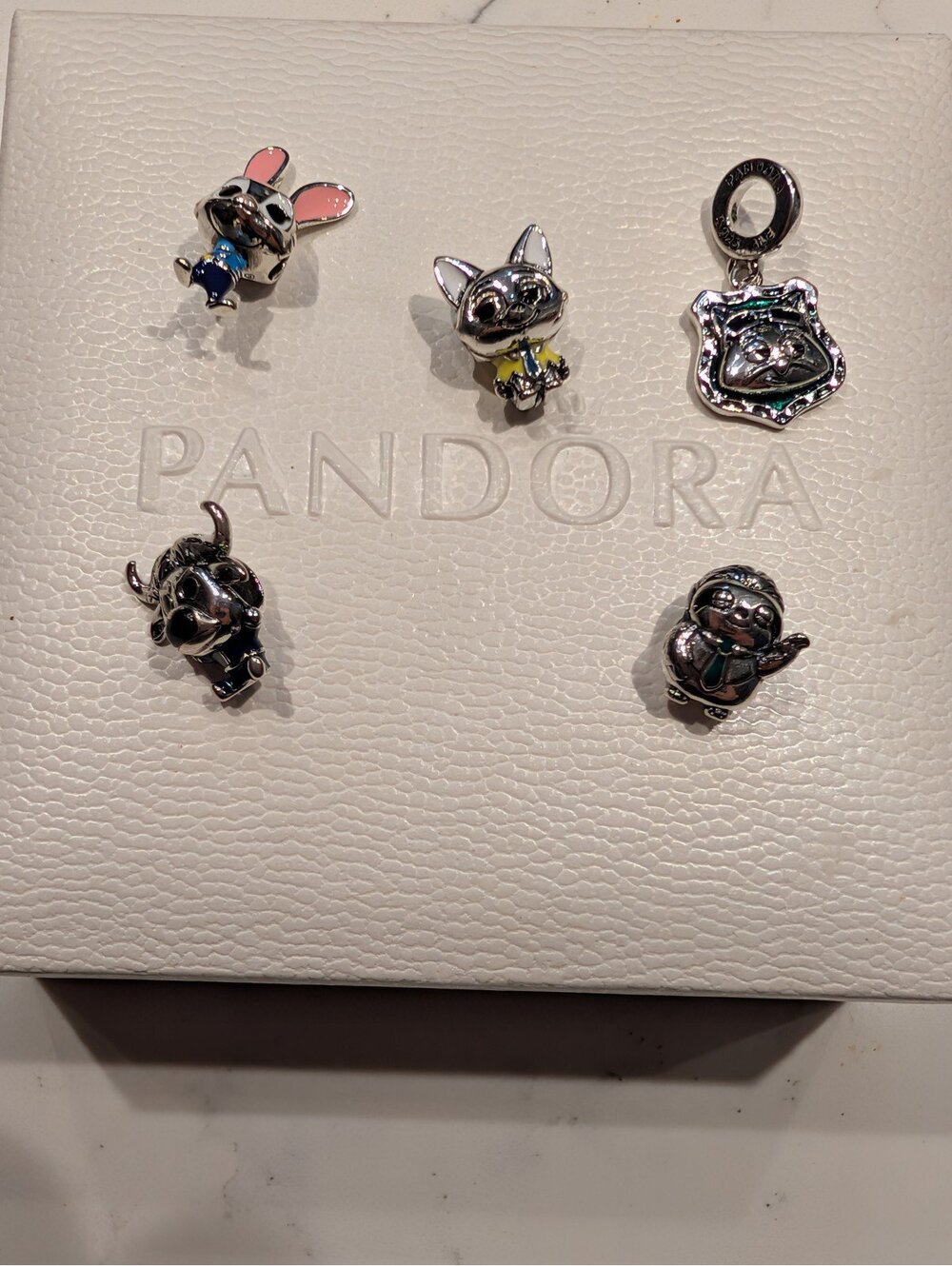 silver charm pendant Disney zootopia bundle
